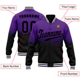 Custom Purple Black Fade Fashion Jacket Bomber Full-Snap Varsity Letterman Personalized Jacket FZ005-D020229-6
